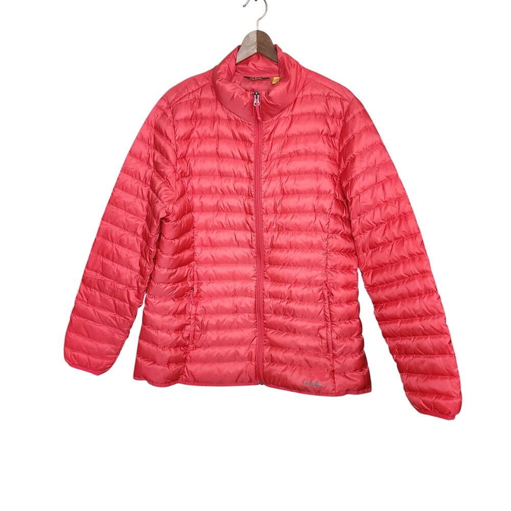 Cabela's Coral Down Puffer Jacket Coat Women's Size XL